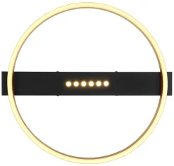 Plafoniere Moderne-Selezionato da Mazzolaluce Plafoniera da soffitto led 24w 3000k rotonda moderna nero oro