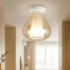 Plafoniere Moderne-Fabas Luce Plafoniera da soffitto lila vetro ambra