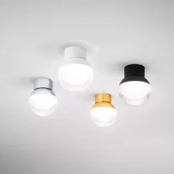 Plafoniere Moderne-Linea Light Plafoniera da soffitto rossini led 6w 3000k nero