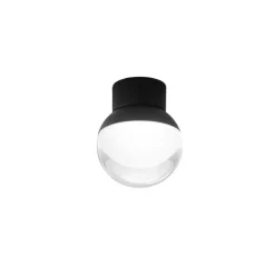 Plafoniere Moderne-Linea Light Plafoniera da soffitto rossini led 6w 3000k nero