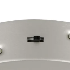 Plafoniere Moderne-Selezionato da Mazzolaluce Plafoniera da soffitto moderna anello nickel led dimmerabile da 2300k a 4000k