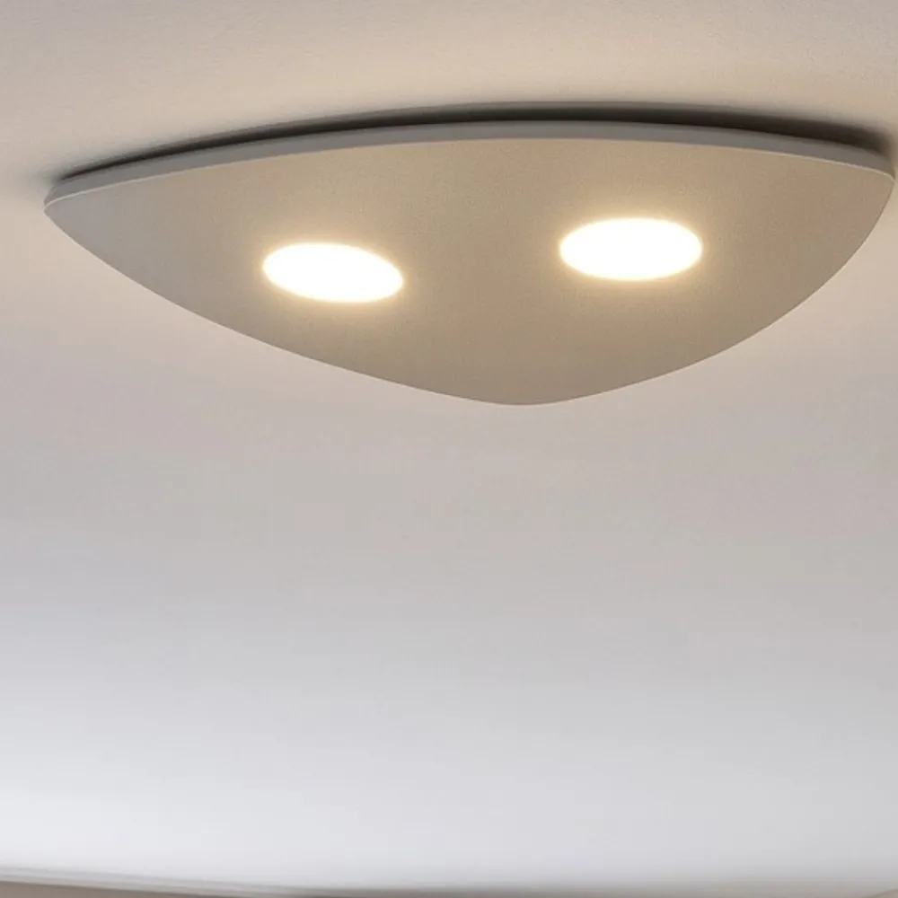 Plafoniere Moderne-Top Light Plafoniera da soffitto moderna grigio toplight shape