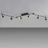 Plafoniere Moderne-Selezionato da Mazzolaluce Plafoniera da soffitto nera con faretti led 3000k orientabili doppia luce