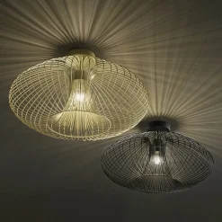 Plafoniere Moderne-Fabas Luce Plafoniera da soffitto oro opaco fassa design minimal