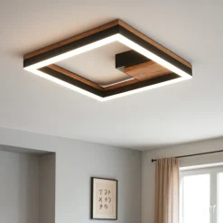 Plafoniere Moderne-Selezionato da Mazzolaluce Plafoniera da soffitto per cucina in legno led 3000k