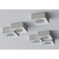 Plafoniere Moderne-Selezionato da Mazzolaluce Plafoniera da soffitto per cucina bianca 2 luci
