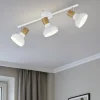 Plafoniere Moderne-Selezionato da Mazzolaluce Plafoniera da soffitto per interni bianco legno