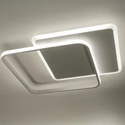 Plafoniere Moderne-Vivida International Plafoniera decline vivida bianca moderna led 50w 3000k 4000k