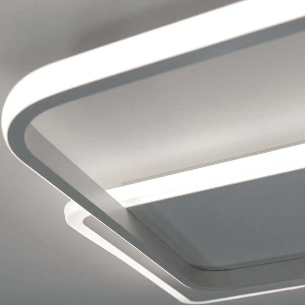 Plafoniere Moderne-Vivida International Plafoniera decline vivida bianca moderna led 50w 3000k 4000k