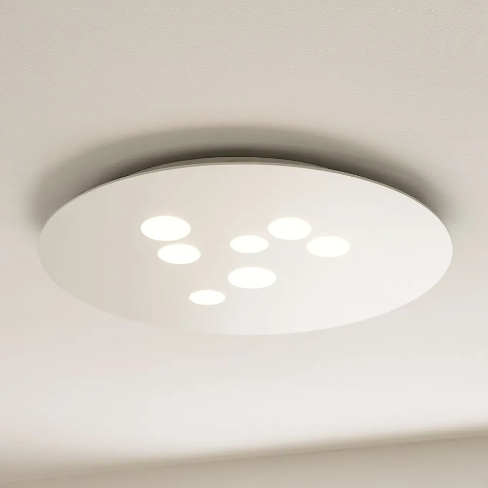 Plafoniere Moderne-Gea Luce Plafoniera design bianca luna
