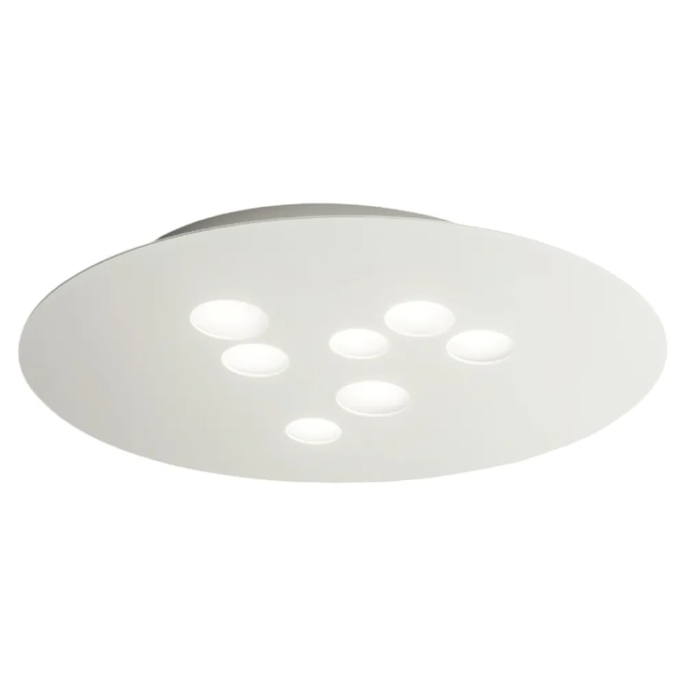 Plafoniere Moderne-Gea Luce Plafoniera design bianca luna