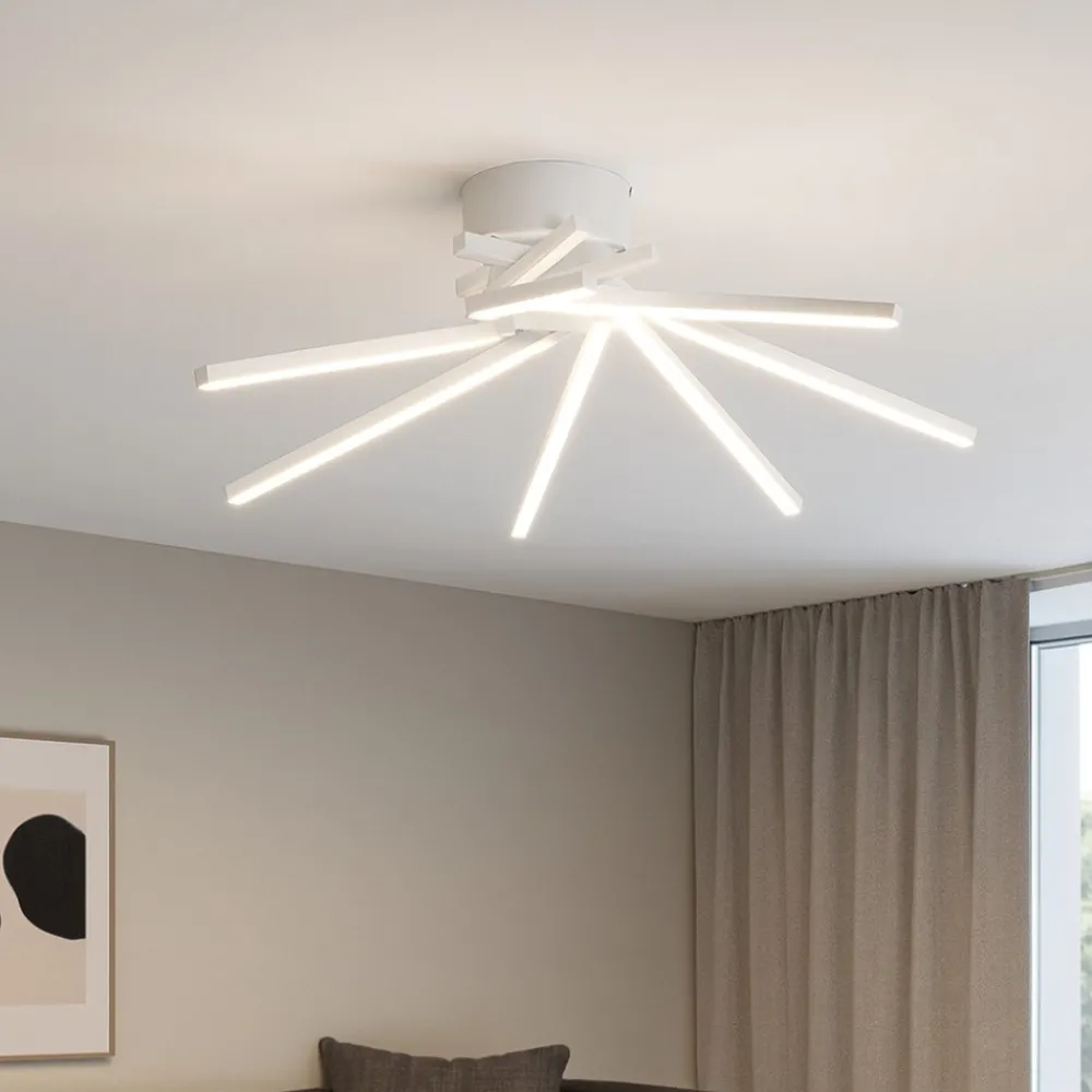 Plafoniere Moderne-Vivida International Plafoniera design led 30w 3000k vivida shang moderna bianca