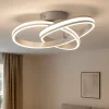 Plafoniere Moderne-Selezionato da Mazzolaluce Plafoniera design moderna grigio dimmerabile 58w per soggiorno