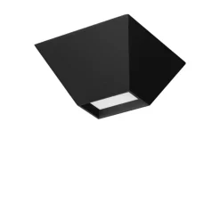 Plafoniere Moderne-Selezionato da Mazzolaluce Plafoniera design moderna nera sagomata 3000k