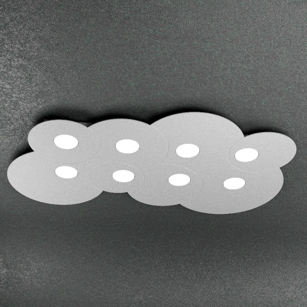 Plafoniere Moderne-Top Light Plafoniera design moderna nuvola grigio cloud