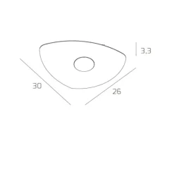 Plafoniere Moderne-Top Light Plafoniera design moderna sabbia shape