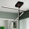 Plafoniere Moderne-Selezionato da Mazzolaluce Plafoniera design moderno led 3200k nera dimmerabile