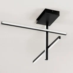 Plafoniere Moderne-Selezionato da Mazzolaluce Plafoniera design moderno led 3200k nera dimmerabile