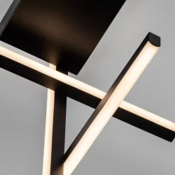 Plafoniere Moderne-Selezionato da Mazzolaluce Plafoniera design moderno led 3200k nera dimmerabile