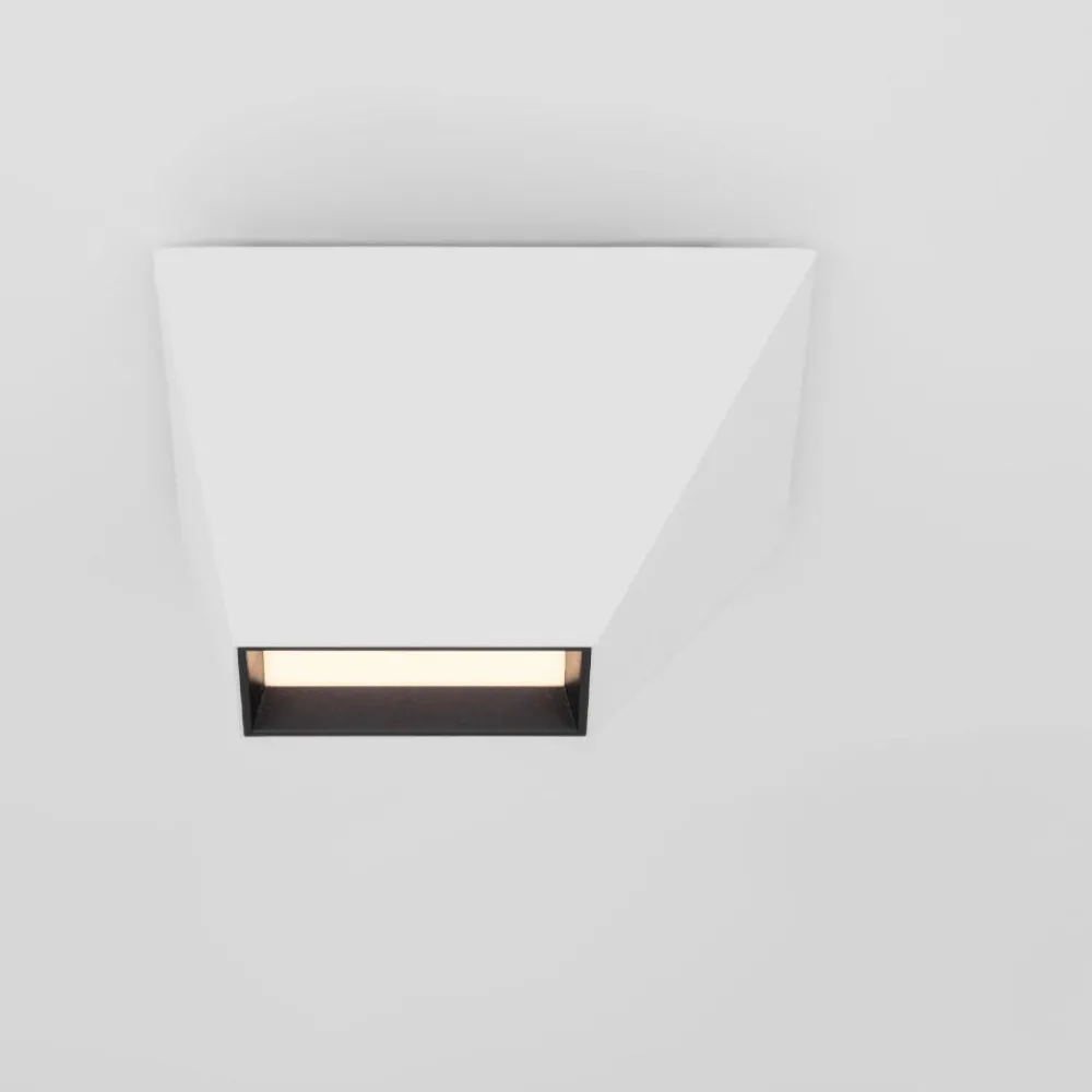 Plafoniere Moderne-Selezionato da Mazzolaluce Plafoniera design sagomata bianca led 3000k