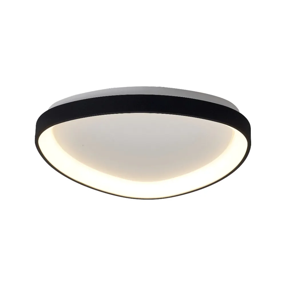 Plafoniere Moderne-Selezionato da Mazzolaluce Plafoniera design triangolare nera led 62w 2700k-5000k con telecomando
