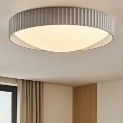 Plafoniere Moderne-Ondaluce Plafoniera di cemento moderna led 20w 3000k concrete grigio