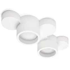 Plafoniere Moderne-Sforzin Illuminazione Plafoniera di gesso bianca moderna chio sforzin