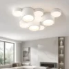 Plafoniere Moderne-Sforzin Illuminazione Plafoniera di gesso bianca moderna design chio sforzin