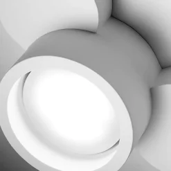 Plafoniere Moderne-Sforzin Illuminazione Plafoniera di gesso bianca moderna design chio sforzin