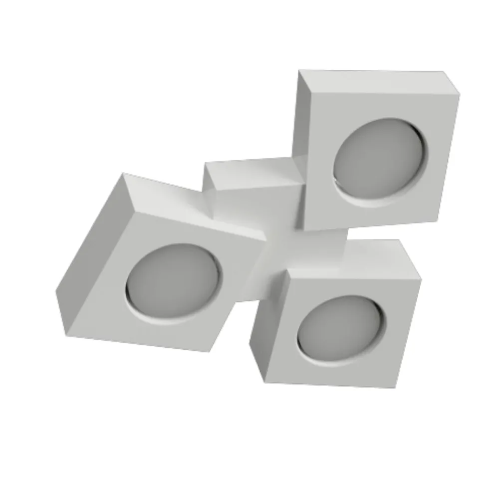 Plafoniere Moderne-Selezionato da Mazzolaluce Plafoniera di gesso ceramico per cucina moderna