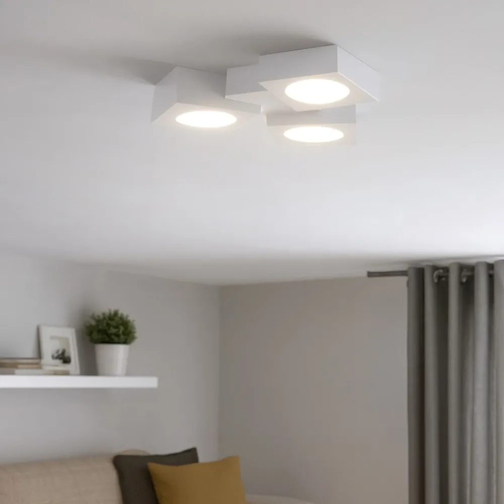 Plafoniere Moderne-Selezionato da Mazzolaluce Plafoniera di gesso ceramico per cucina moderna