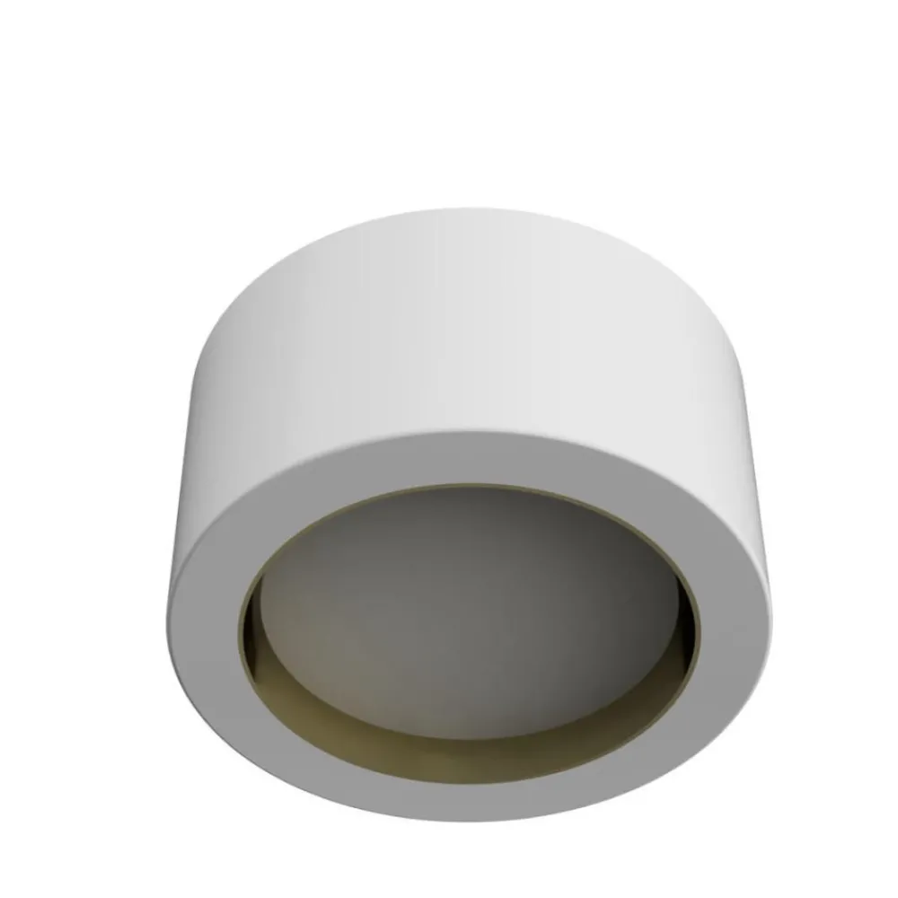 Plafoniere Moderne-Selezionato da Mazzolaluce Plafoniera di gesso cilindrica cornice oro moderna gx53