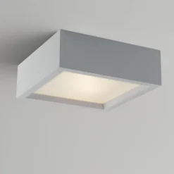 Plafoniere Moderne-Selezionato da Mazzolaluce Plafoniera di gesso per cucina moderna diffusore in vetro