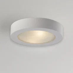 Plafoniere Moderne-Selezionato da Mazzolaluce Plafoniera di gesso per cucina con diffusore in vetro