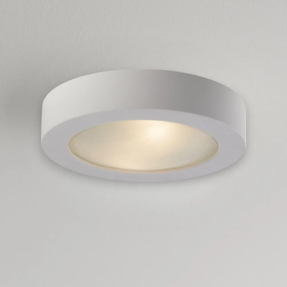 Plafoniere Moderne-Selezionato da Mazzolaluce Plafoniera di gesso per cucina con diffusore in vetro