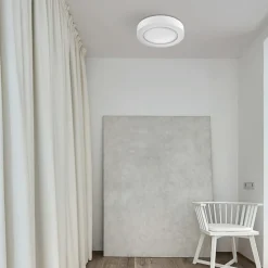 Plafoniere Moderne-Selezionato da Mazzolaluce Plafoniera di gesso per cucina con diffusore in vetro