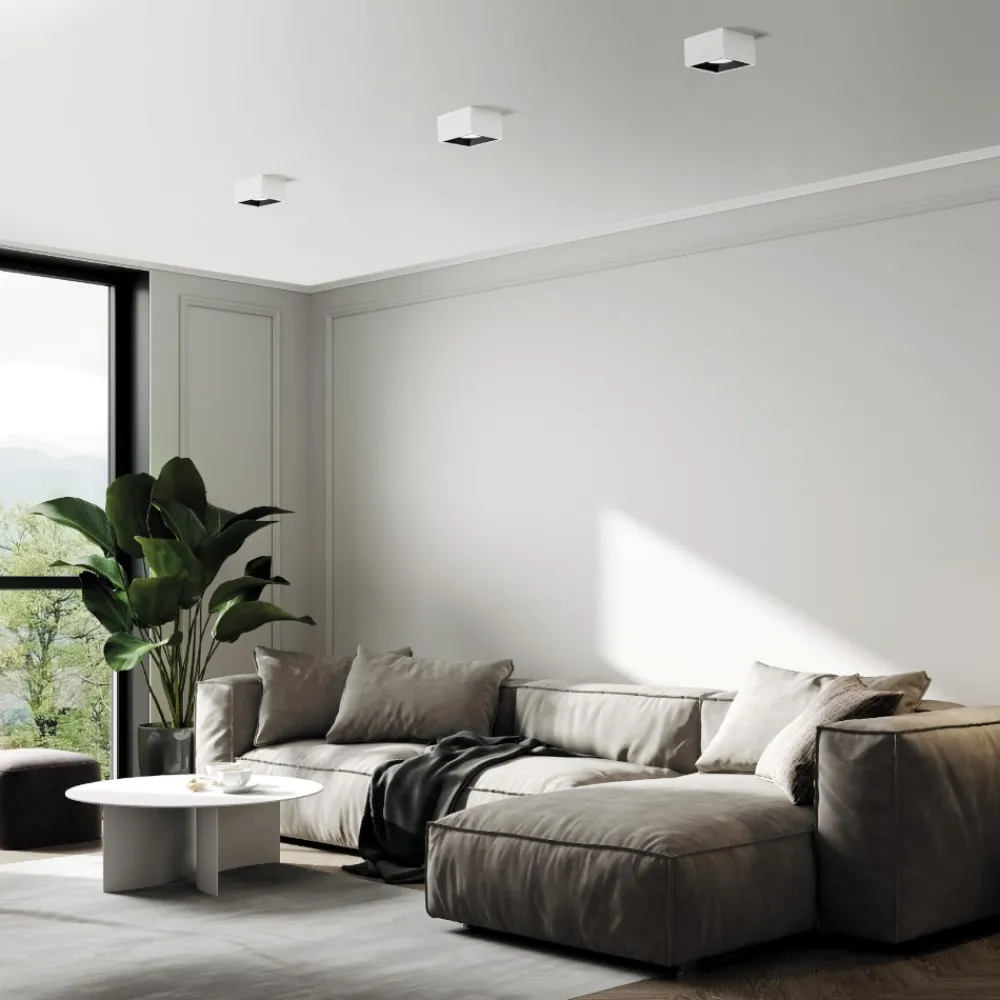 Plafoniere Moderne-Sforzin Illuminazione Plafoniera di gesso per cucina moderna sforzin nasso