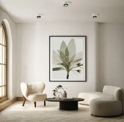 Plafoniere Moderne-Sforzin Illuminazione Plafoniera di gesso rotonda moderna bianco nero sforzin syme