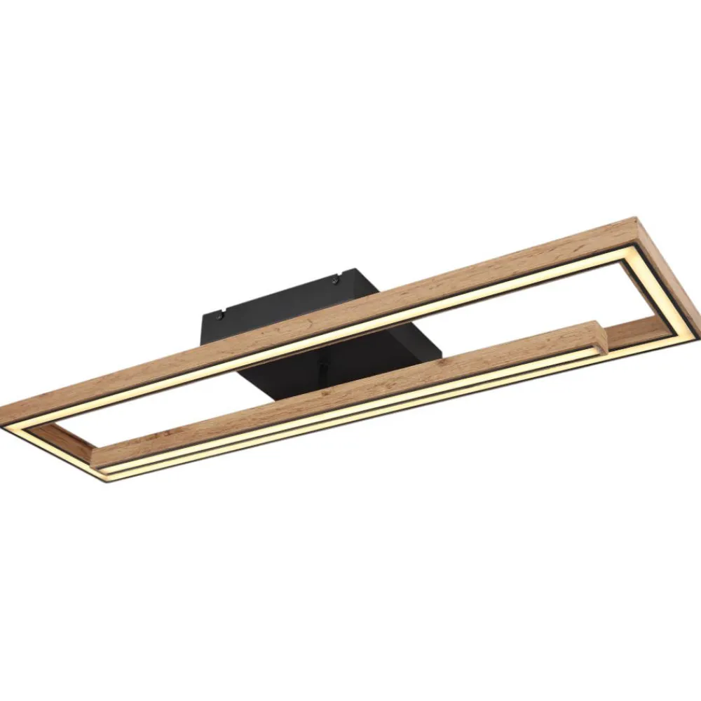 Plafoniere Moderne-Selezionato da Mazzolaluce Plafoniera di legno led 36w 3000k dimmerabile