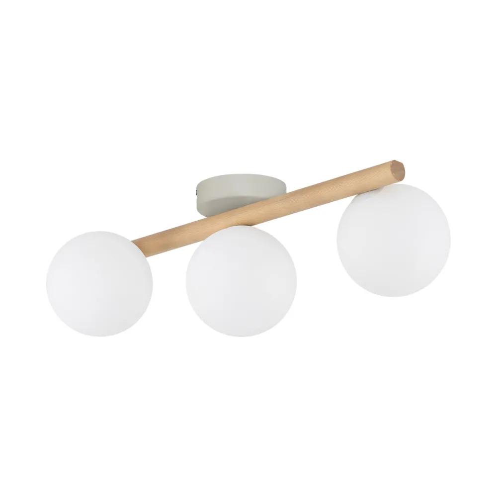 Plafoniere Moderne-Selezionato da Mazzolaluce Plafoniera di legno naturale per cucina