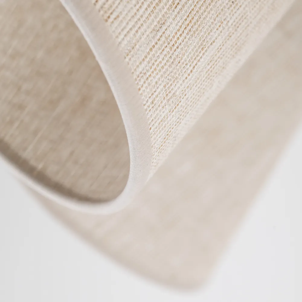 Plafoniere Moderne-Selezionato da Mazzolaluce Plafoniera di legno paralumi in lino stile scandinavo per camera da letto