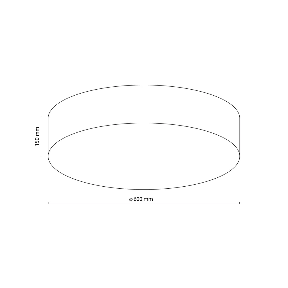 Plafoniere Moderne-Selezionato da Mazzolaluce Plafoniera di tessuto bianco 60 cm cilindro per soggiorno moderno