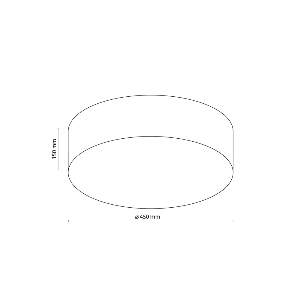 Plafoniere Moderne-Selezionato da Mazzolaluce Plafoniera di tessuto 45 cm cilindro da soffitto per camera da letto