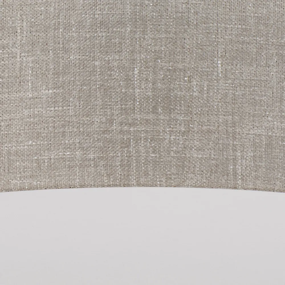 Plafoniere Moderne-Selezionato da Mazzolaluce Plafoniera di tessuto 60cm cilindro lino beige per soggiorno moderno