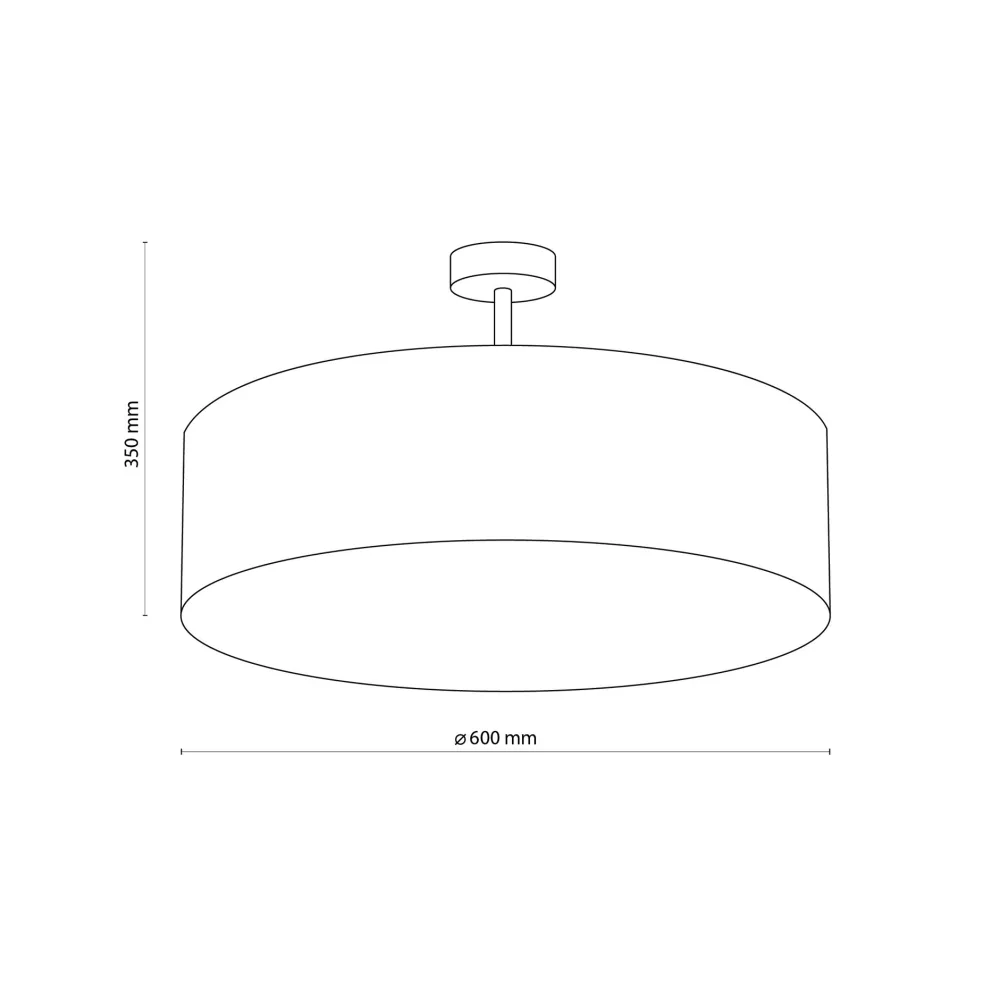 Plafoniere Moderne-Selezionato da Mazzolaluce Plafoniera di tessuto 60cm cilindro lino beige per soggiorno moderno