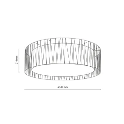 Plafoniere Moderne-Selezionato da Mazzolaluce Plafoniera di tessuto 50 cm sabbia design moderno per camera da letto