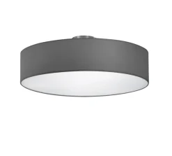 Plafoniere Moderne-Selezionato da Mazzolaluce Plafoniera di tessuto grigio moderna per interni