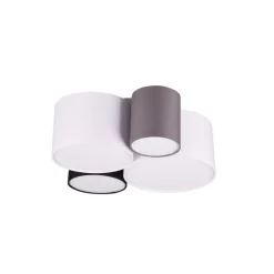 Plafoniere Moderne-Selezionato da Mazzolaluce Plafoniera di tessuto multicolore moderna