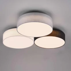 Plafoniere Moderne-Selezionato da Mazzolaluce Plafoniera di tessuto multicolor moderna led 38w 3000k