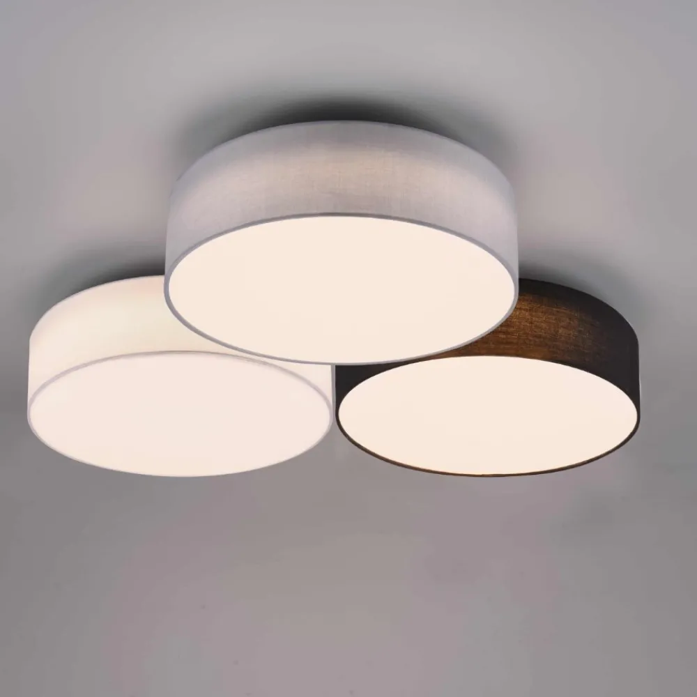 Plafoniere Moderne-Selezionato da Mazzolaluce Plafoniera di tessuto multicolor moderna led 38w 3000k